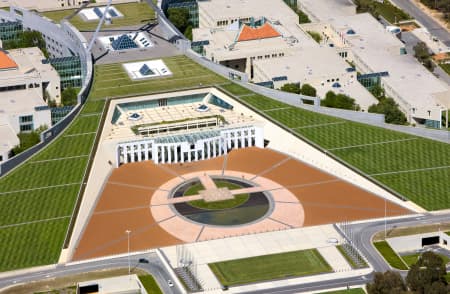 Aerial Image of PARLIAMENT HOUSE, CANBERRA