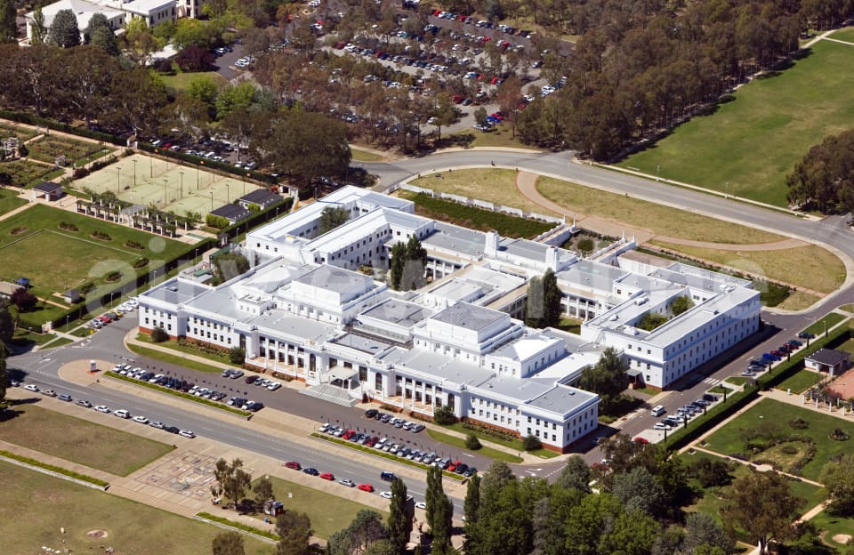 Aerial Image of Old Parliament House Canberra