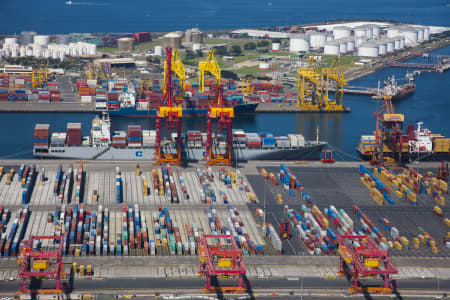 Aerial Image of PORT BOTANY