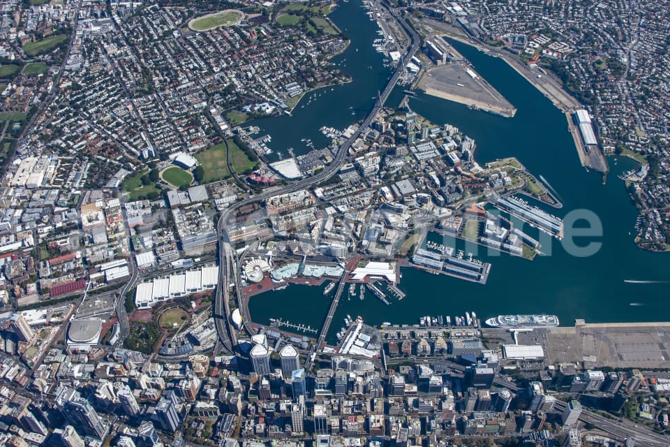 Aerial Image of Sydney High Altitude
