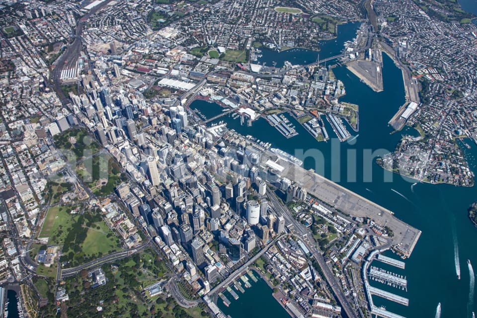 Aerial Image of Sydney High Altitude