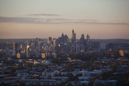 Aerial Image of ALEXANDRIA TO SYDNEY CBD DUSK