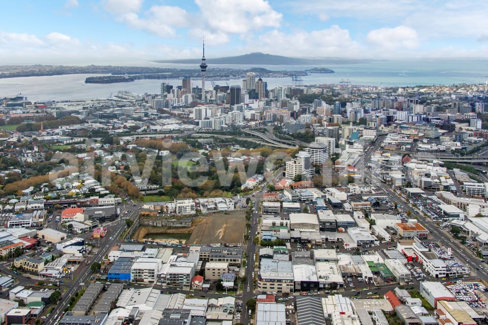 Aerial Image of Ponsonby Looking North East To Auckland City