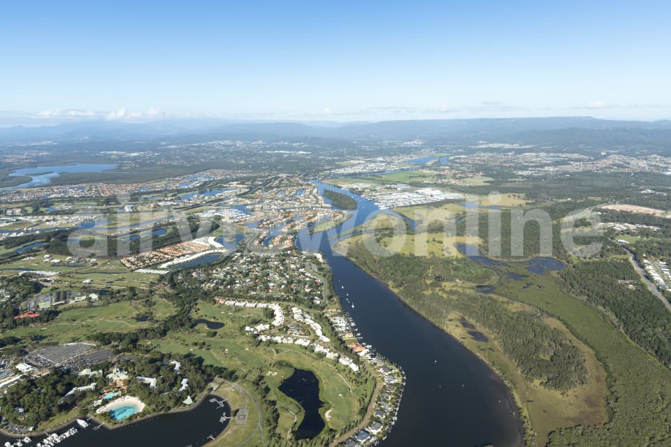 Aerial Image of Hope Island Gold Coast
