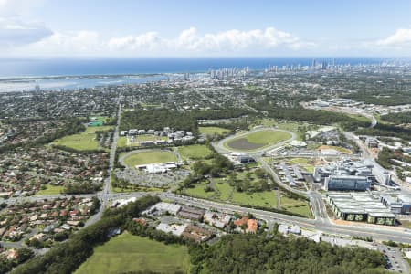 Aerial Image of MUSGRAVE AV & THE PARKLANDS AREA OF SOUTHPORT, GOLD COAST.