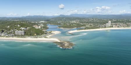 Aerial Image of CURRUMBIN CREEK, QLD.