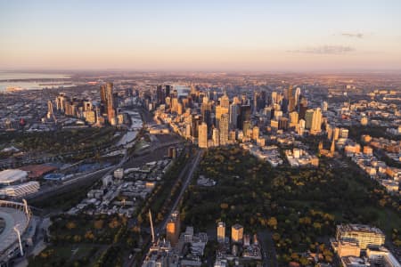 Aerial Image of MELBOURNE DAWN