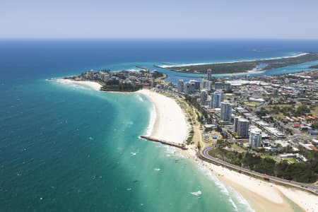 Aerial Image of COOLANGATTA BEACH