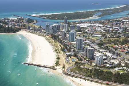 Aerial Image of COOLANGATTA BEACH