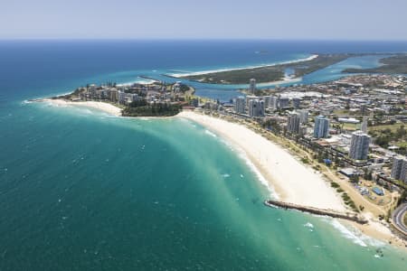 Aerial Image of COOLANGATTA BEACH