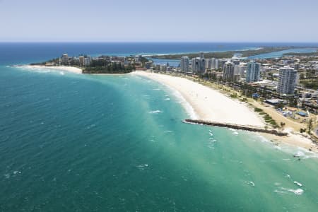 Aerial Image of COOLANGATTA BEACH