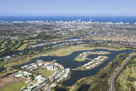 Aerial Image of CARRARA AERIAL PHOTO