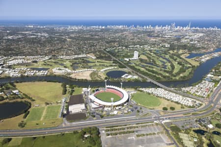Aerial Image of METRICON STADIUM CARRARA