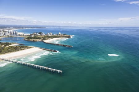 Aerial Image of TWEED RIVER ENTRANCE & SAND BAR.