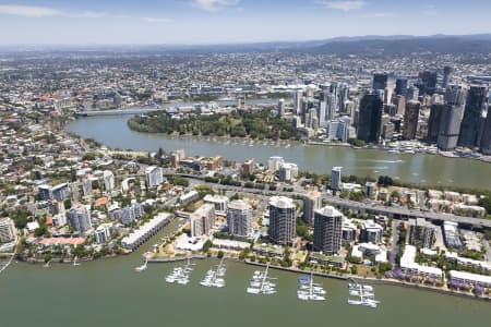 Aerial Image of KANGAROO POINT QLD