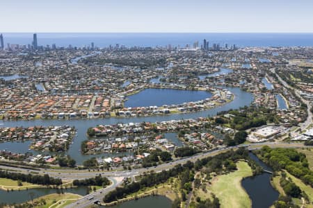 Aerial Image of AERIAL PHOTO CARRARA QLD