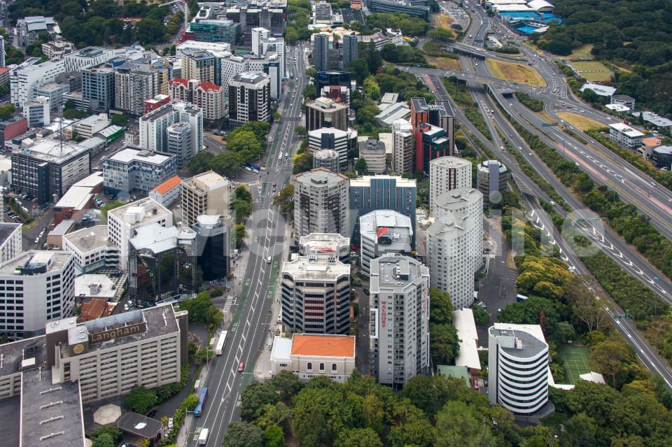 Aerial Image of Grafton Looking North East Along Symonds St