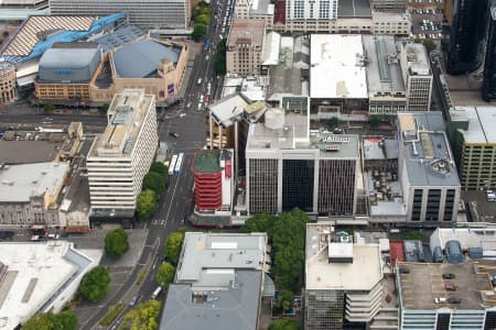 Aerial Image of WELLESLY ST CLOSE UP LOOKING NORTH WEST