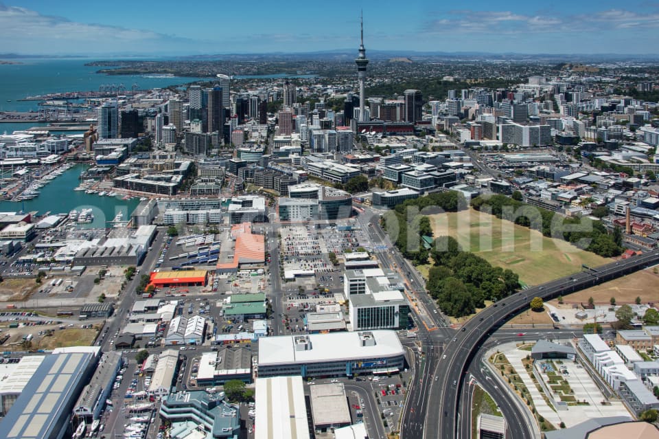 Aerial Image of Freemans Bay Looking South ToAuckland CBD