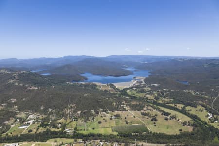 Aerial Image of GILSTON & THE HINZE DAM