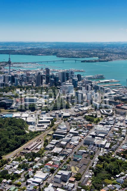 Aerial Image of Parnell Facing North West Towards Auckland  City