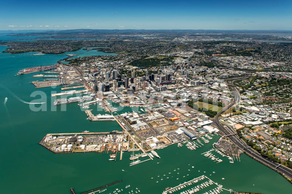 Aerial Image of Auckland City Looking South