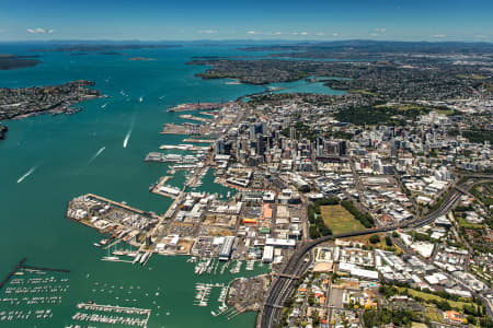 Aerial Image of HERNE BAY LOOKING SOUTH EAST TO AUCKLAND CITY