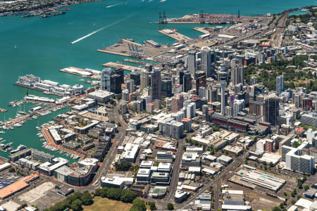 Aerial Image of AUCKLAND CITY CLOSEUP FACING EAST