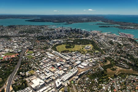 Aerial Image of NEWMARKET LOOKING NORTH TO AUCKLAND CITY