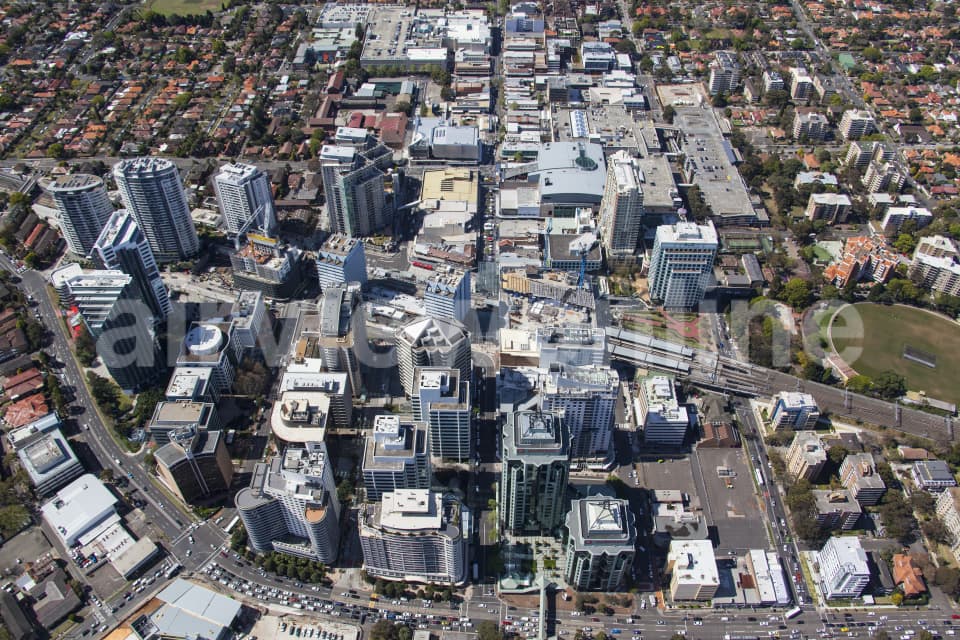 Aerial Image of Chatswood Highrises