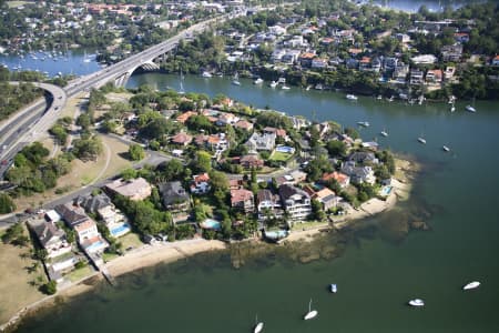 Aerial Image of HUNTLEYS POINT ROAD