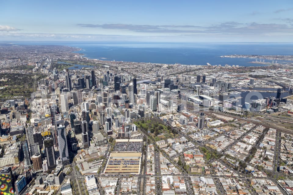Aerial Image of Franklin Street, Melbourne