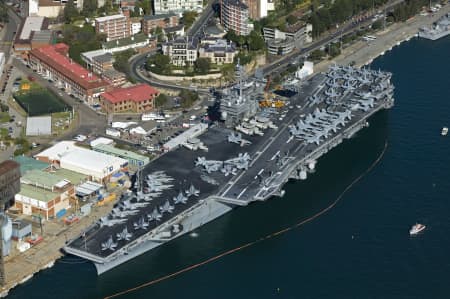 Aerial Image of USS KITTYHAWK