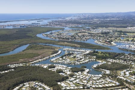 Aerial Image of COOMERA WATERS AERIAL PHOTO