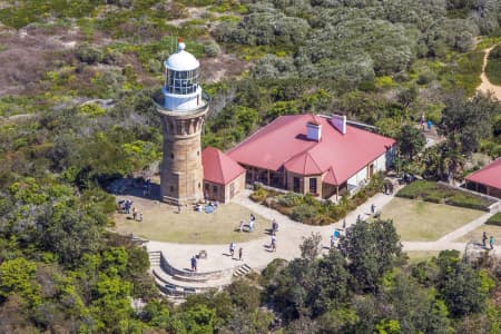 Aerial Image of BARRENJOEY HEADLAND AND LIGHTHOUSE
