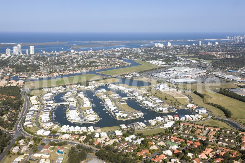Aerial Image of Harbour Quays Biggera Waters