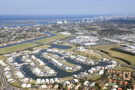 Aerial Image of HARBOUR QUAYS BIGGERA WATERS