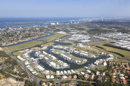 Aerial Image of HARBOUR QUAYS BIGGERA WATERS