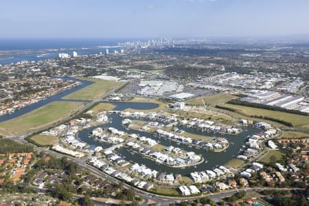 Aerial Image of HARBOUR QUAYS BIGGERA WATERS