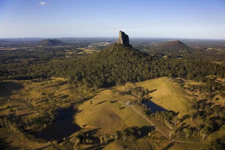 Aerial Image of GLASS HOUSE MOUNTAINS