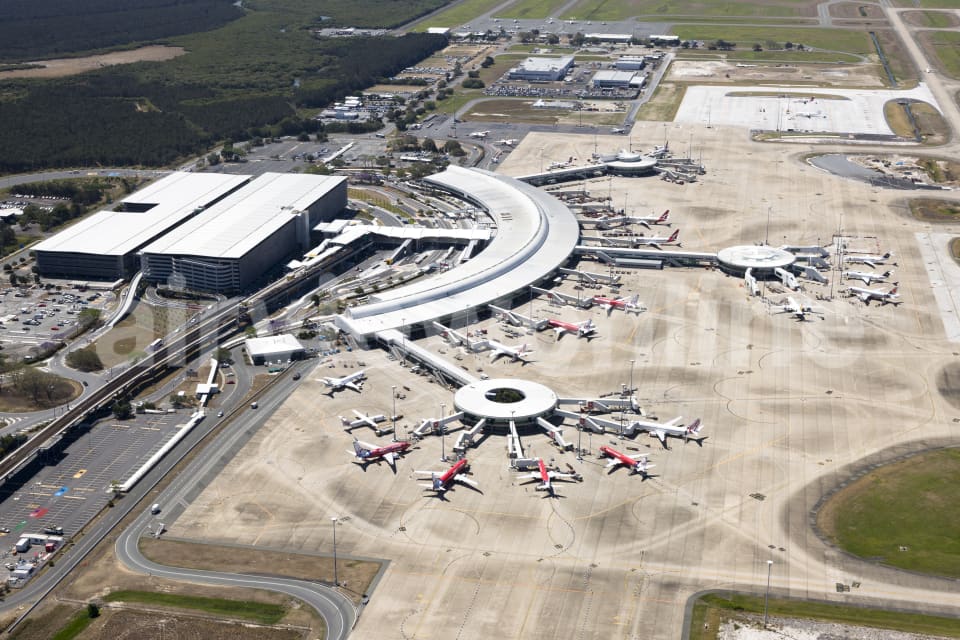 Aerial Image of Brisbane International Airport