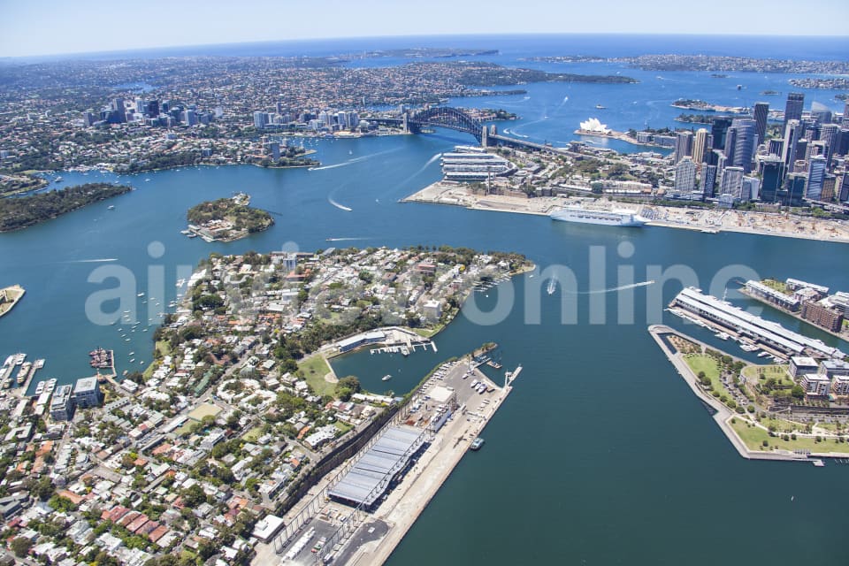 Aerial Image of Balmain to Sydney CBD