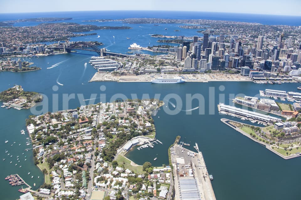 Aerial Image of Balmain to Sydney CBD