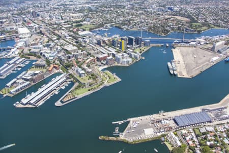 Aerial Image of BALMAIN AND ANZAC BRIDGE