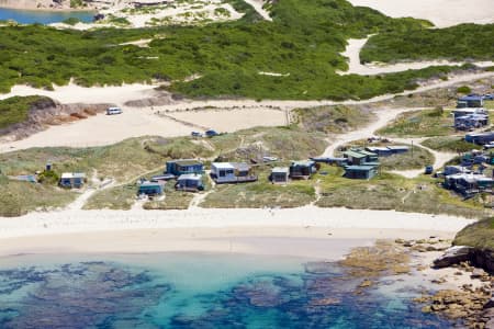 Aerial Image of KURNELL BEACH HUTS