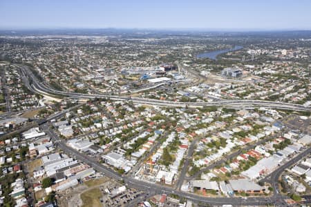 Aerial Image of AERIAL PHOTO WOOLLOONGABBA