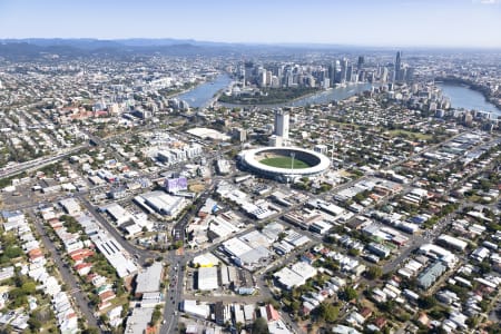 Aerial Image of AERIAL PHOTO WOOLLOONGABBA