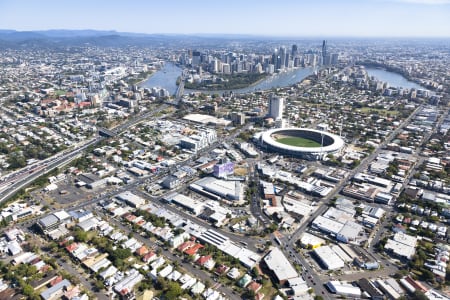 Aerial Image of AERIAL PHOTO WOOLLOONGABBA