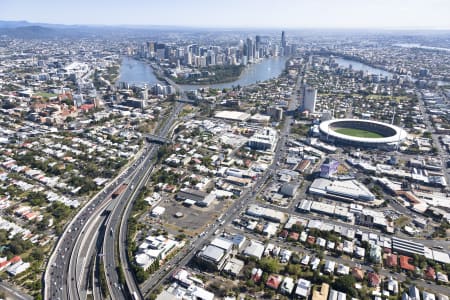 Aerial Image of AERIAL PHOTO WOOLLOONGABBA