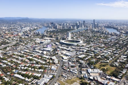 Aerial Image of AERIAL PHOTO WOOLLOONGABBA